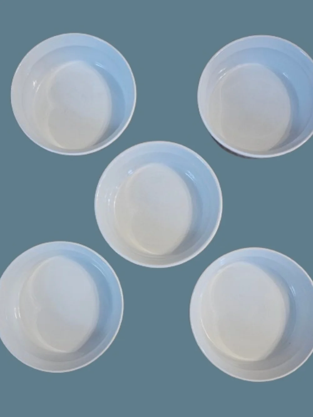 *CorningWare 24oz Round French White Casserole Dishes Set Of 7